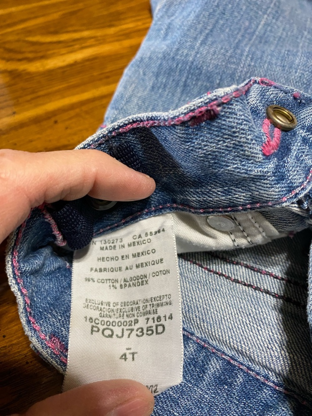 Wrangler girls Jeans Set in Light Blue and Dark Blue 4t - Picture 5 of 11